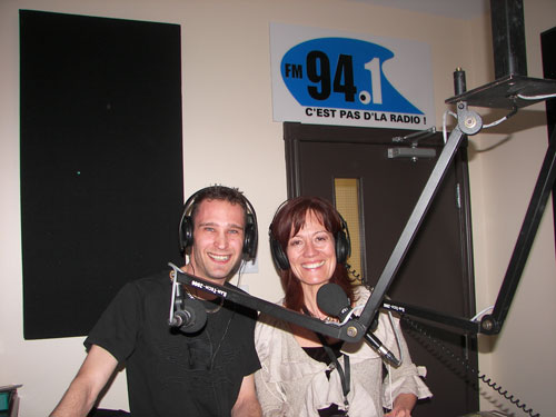 David Tancrde et Pascale Piquet, en direct au 94.1 FM  Sept-les